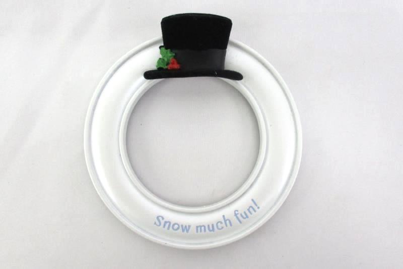 Lot of 2 Hallmark Snow Much Fun Magnetic Snowman Refrigerator Picture Frames