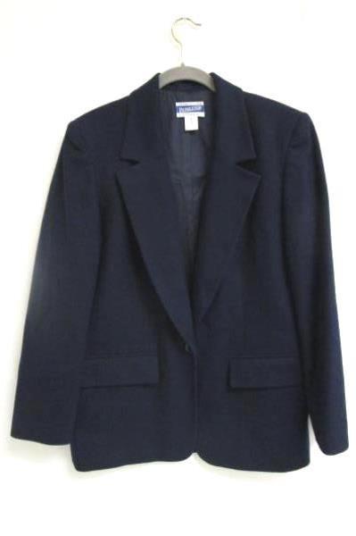 Women's Blue Business Jacket By Pendleton Size 6 100% Virgin Wool