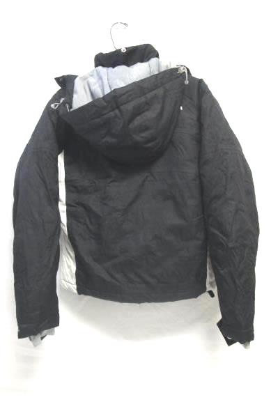 Men's Black White Coat Detachable Hood By Trespass Size S 100% Polyester