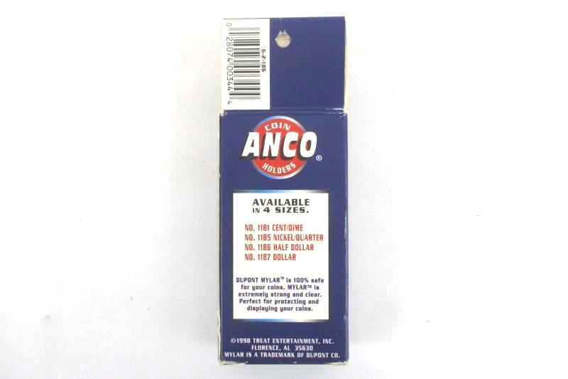 Pack of 17 Vintage ANCO Mylar Lined Dollar Coin Holders Opened / Partial
