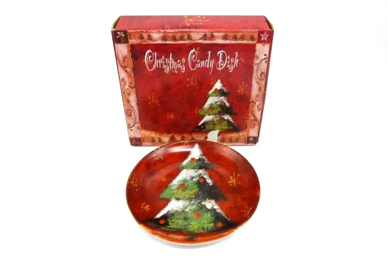 Cypress Home Christmas Tree Candy Dish #601