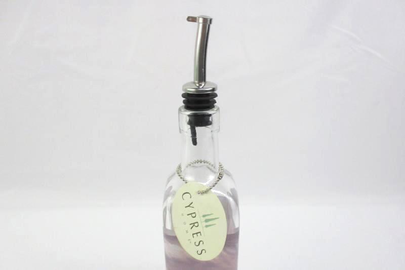 2003 Cypress Home 16 Ounce Glass Tuscany Lavender Field Oil Or Vinegar Bottle