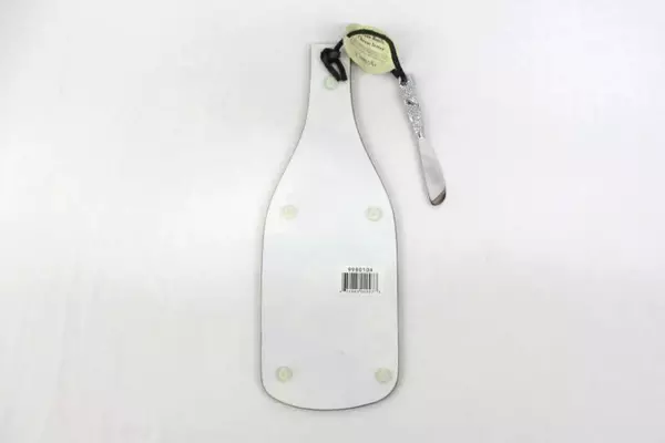 Counter Art Wine Bottle Glass Cheese Server Board And Knife Napa Valley Wine