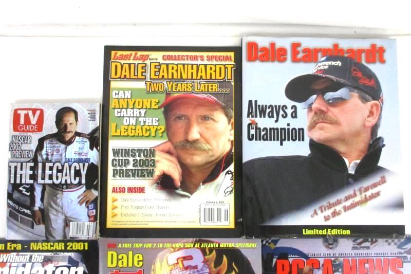 Lot of 6 Dale Earnhardt #3 Magazines Books NASCAR TV Guide RCCA News Last Lap