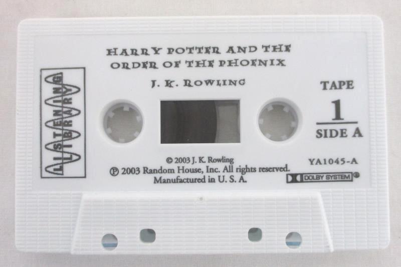 Harry Potter and the Order of the Phoenix Unabridged on 17 Cassettes Audio Book
