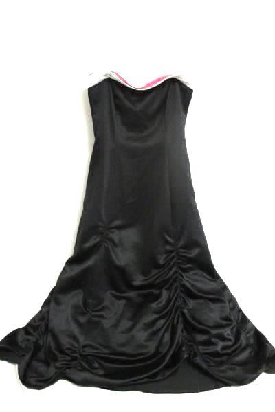 Long Dress By Niki Livas Black, Pink, And White Women's Size 12