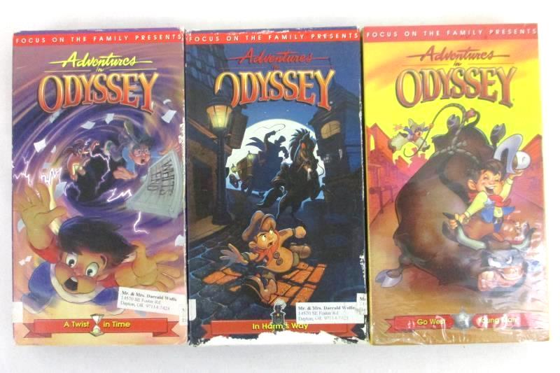 Lot of 3 Adventures in Odyssey VHS Tapes Focus on the Family