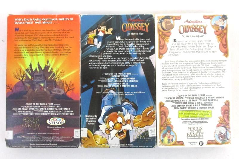 Lot of 3 Adventures in Odyssey VHS Tapes Focus on the Family