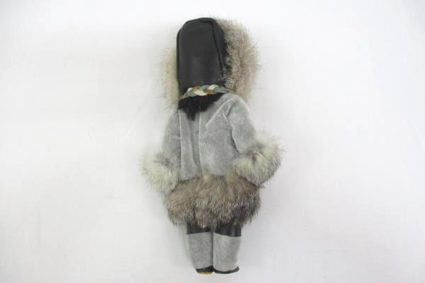 Lot of Two Dolls Plush & Plastic Eskimo Inuit Arctic Circle & Unbranded