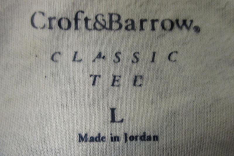 Croft & Barrow Women's Classic Tee Multi-Pattern White Grey Black Size L