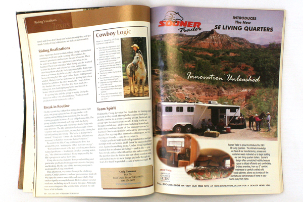 Western Horseman Magazine January 2003 Vol. 68 No. 1