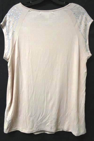 Top Forever 21 Rose/Silver Beaded Women's Size Large W/Tag