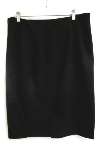 Skirt Coldwater Creek Black Polyester Blend Women's Size 12 ***DRY CLEAN ONLY***