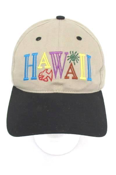 Hawaii Souvenir Hat Hawaiian Headwear Snap Back Cap Multicolored Adjustable
