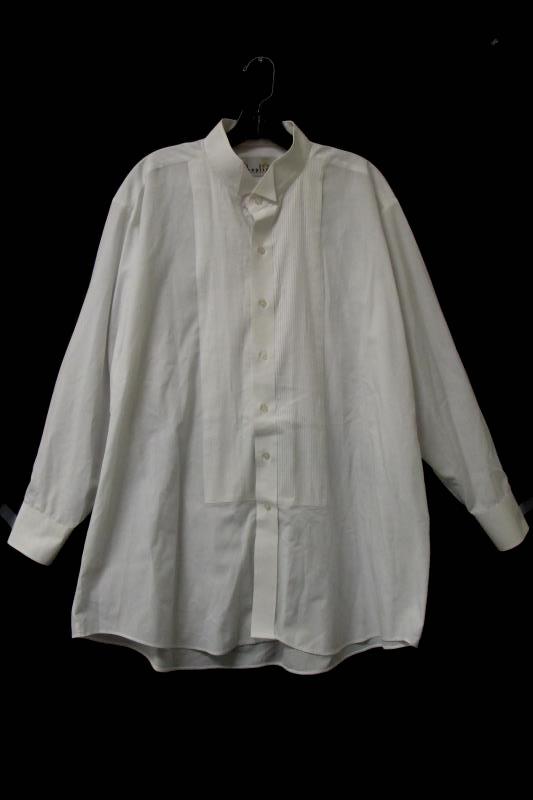 White Button Up Dress Shirt By Chaplin Men's Size XL 32-33