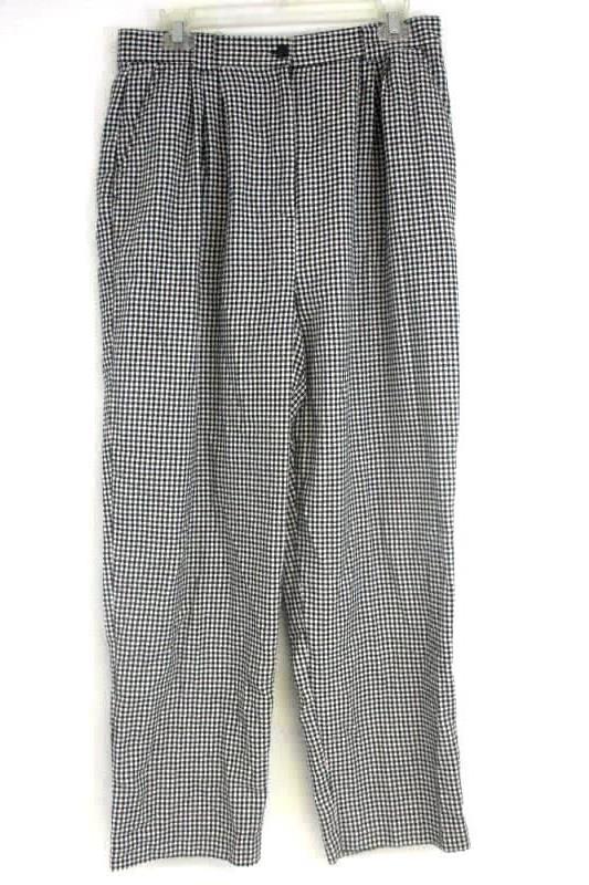 NWT Long Sleeve 1/4 Button Down Top XL and Gingham Pants 16 By Karen Scott