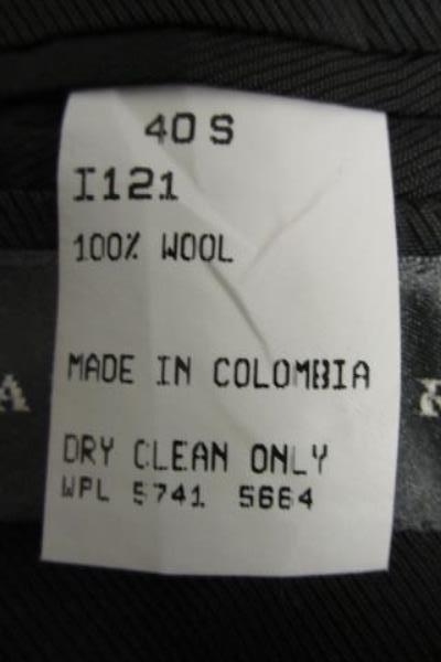 Suit Jacket Oscar De La Renta Black/Pocketed 100% Wool Men's Size 40S