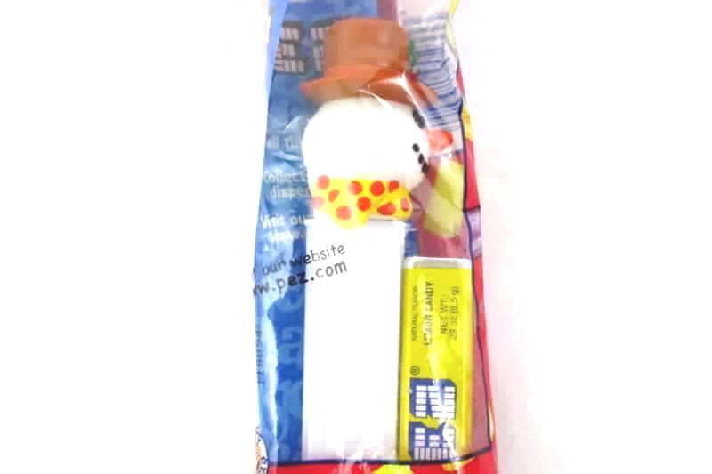Collectible Pez Dispenser Orange Hat Snowman Sealed With Candies For Collectors