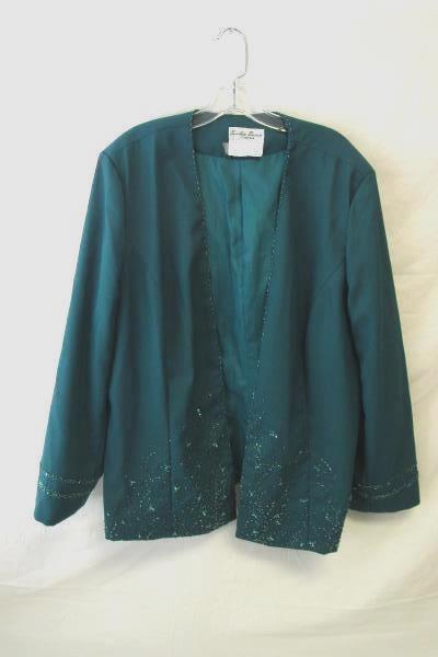 Women Timeless Beauty Dress & Jacket Jade Green Mother Bride Groom Plus Size 24