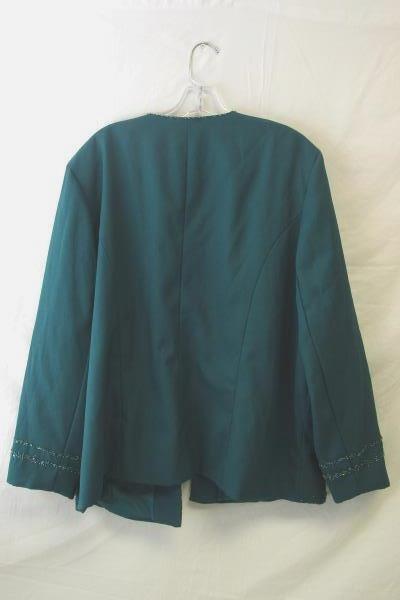 Women Timeless Beauty Dress & Jacket Jade Green Mother Bride Groom Plus Size 24