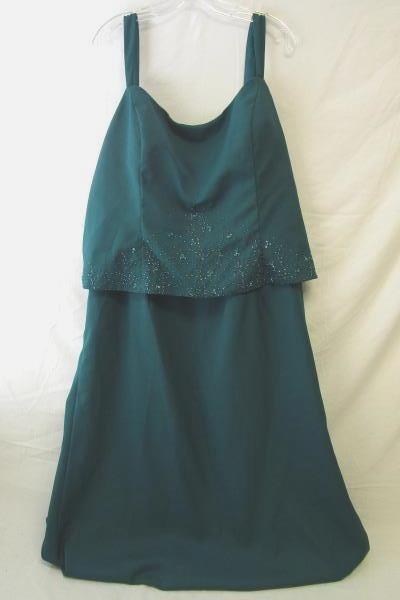 Women Timeless Beauty Dress & Jacket Jade Green Mother Bride Groom Plus Size 24