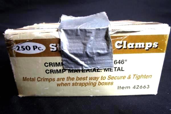 Box Of 250 Piece Strapping Clamps Harbor Freight Tools #42663