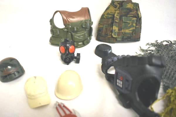 Lot Of Multi-Colored Misc. Hats And Outfits For 12" Action Figures