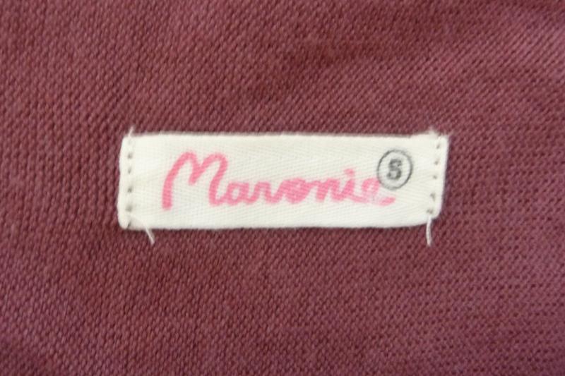 Maronie Women's Maroon Long Sleeve Wrap Tassel Sweater Size S