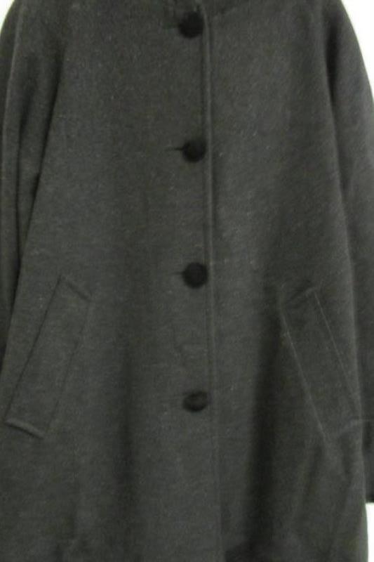 Women's Stephanie Matthews Winter Wool Coat Blazer Charcoal Size 8