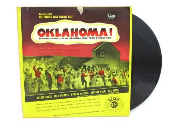 Oklahoma LP Original 1949 New York Production Decca DL 8000 Music Record