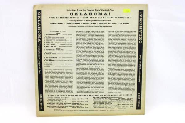 OKLAHOMA LP Original New York Production Decca DL 9017