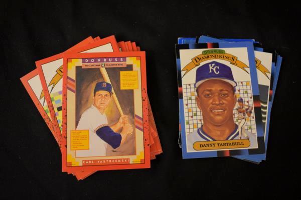 Lot Of Random 1980's 1990's DONRUSS Diamond Kings Baseball Cards