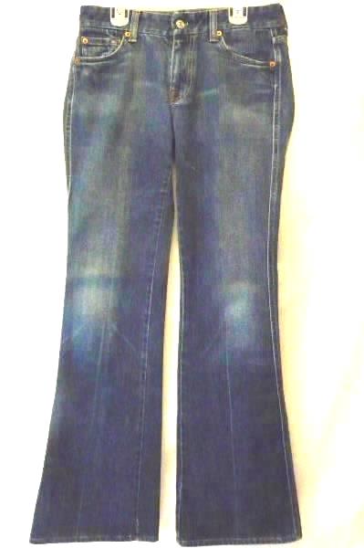 7 FOR ALL MANKIND "A" Pocket Boot Cut Jeans Medium Wash Women's Sz 27