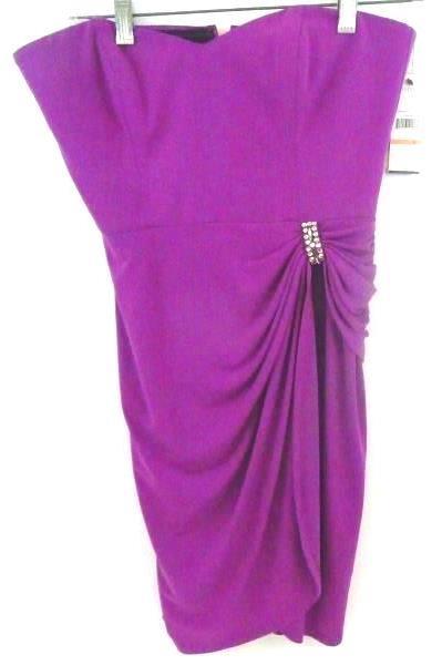 Laundry By Shelli Segal Women's Party Cocktail Dress Sugar Plum Purple SZ 2