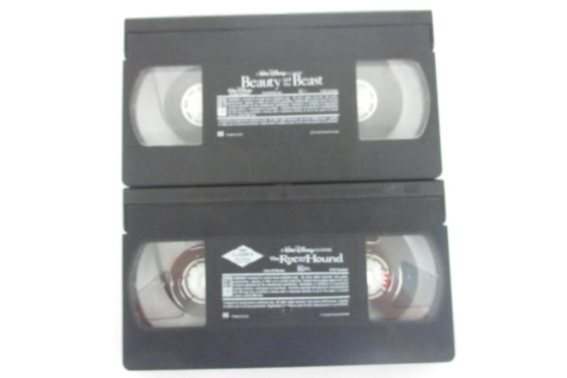 Lot of 2 Black Diamond VHS - Fox And The Hound & Beauty And The Beast
