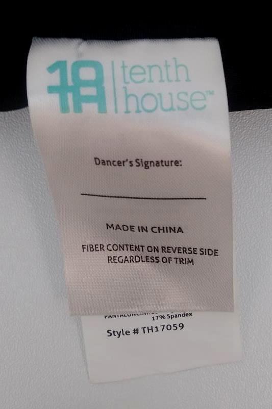 Tenth House Black Sequin Ballet Dance Shorts Trunks Size MA Medium Adult