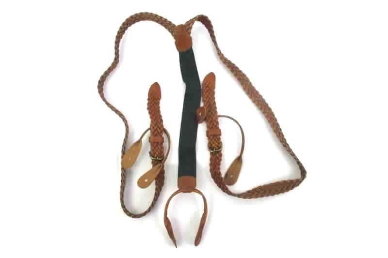 2 Pair Of Men's Suspenders One With Clips, One For Buttons