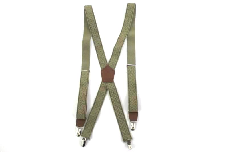 2 Pair Of Men's Suspenders One With Clips, One For Buttons