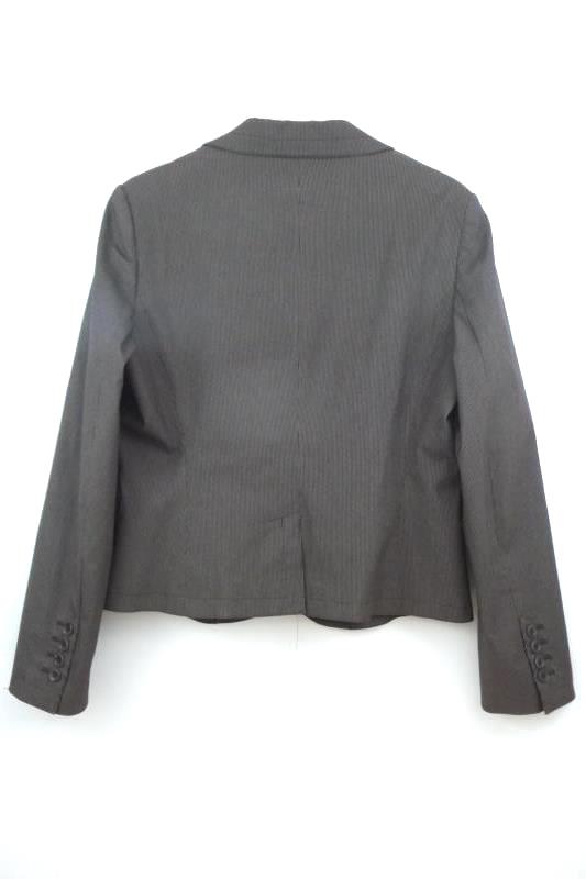 The Limited Women's Brown Pin Striped Two Button Front Blazer Career Size 12