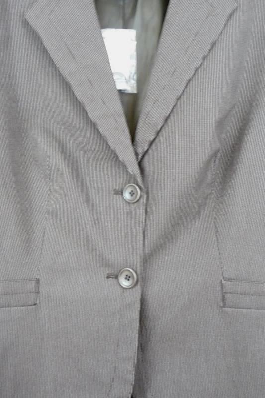 The Limited Women's Brown Pin Striped Two Button Front Blazer Career Size 12