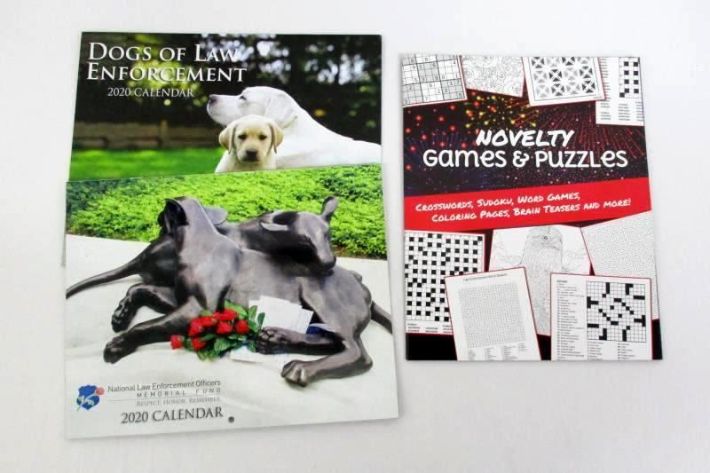 2 National Law Enforcement Officers Memorial Fund 2020 Calendars And Puzzle Book