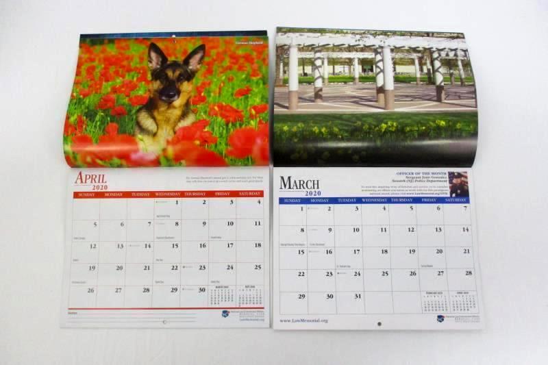 2 National Law Enforcement Officers Memorial Fund 2020 Calendars And Puzzle Book