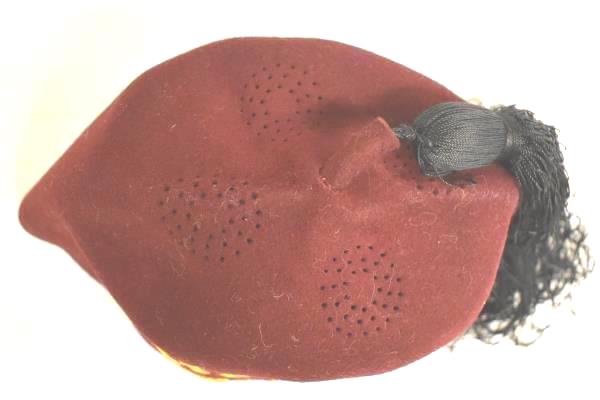Wm. Lehmberg & Sons Hillah Shriners Fez Hat Burgundy 100% Wool Men's Size 7 1/4