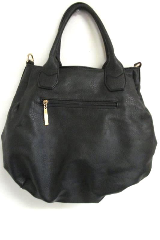 Louis Cardy Large Tote Handbag Removable Shoulder Straps Black