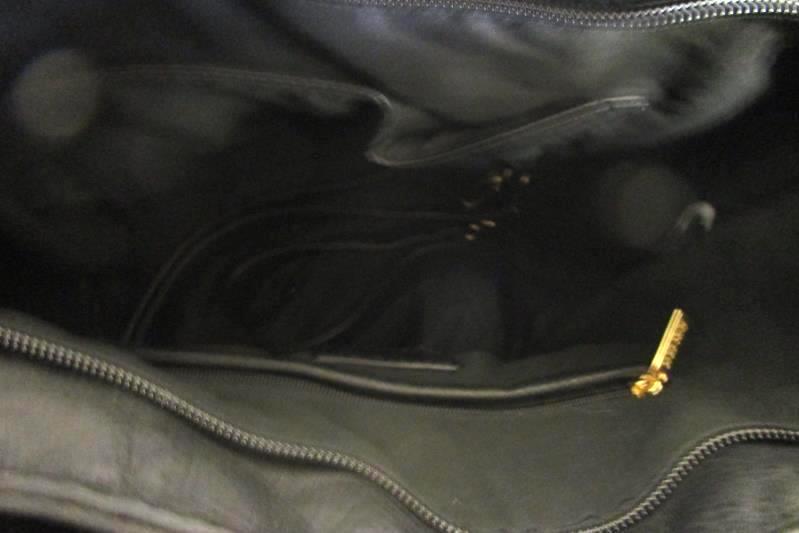 Louis Cardy Large Tote Handbag Removable Shoulder Straps Black