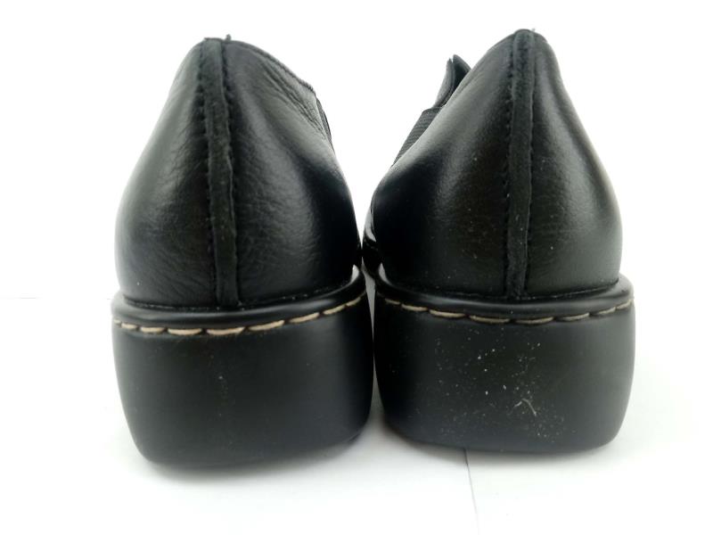 AUDITIONS "Gina" Slip On Shoes Loafers Black Leather Saddle Stitch Sz 8 NIB