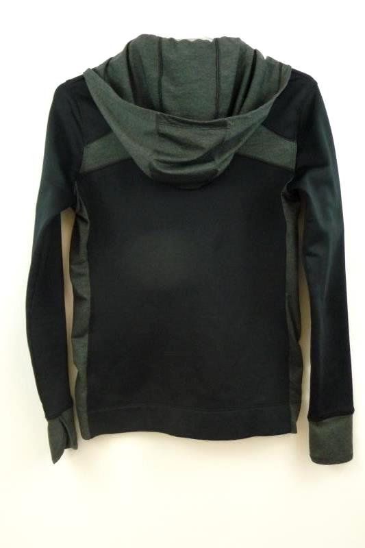 Columbia Omni-Wick Full Zip Jacket Hood Black Gray Youth Size Small Athletic