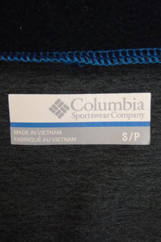 Columbia Omni-Wick Full Zip Jacket Hood Black Gray Youth Size Small Athletic