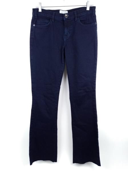 CURRENT/ELLIOT Womens Bootcut Flare Jeans Dark Wash Raw Hem Sz 27