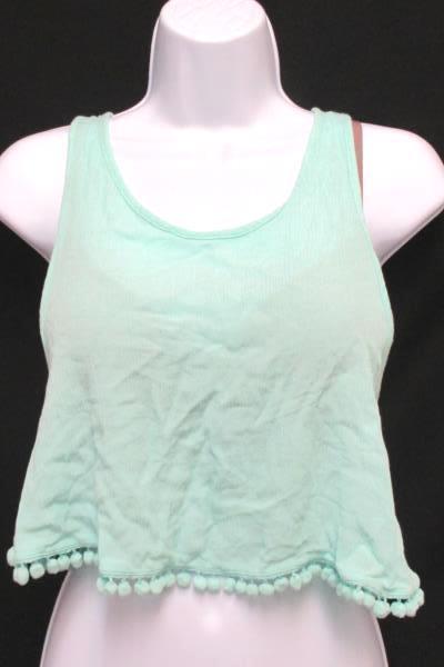 Lot of 3 Women's Forever 21 Divided H&M Crop Top Tank Bikini Pink Teal White Lg